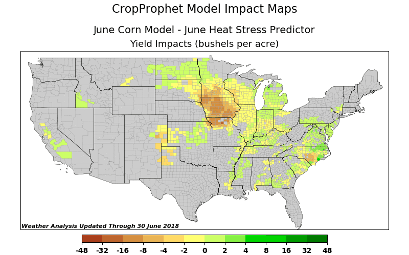 June Heat Stress Impact on Corn Yield