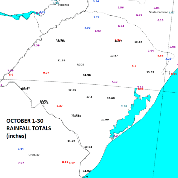 Rio Grande do Sol, Brazil Observed Precipitation