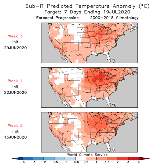 SubR Midwest Heat Wave Forecast