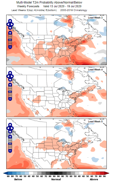 MME Forecast Progression: Midwest Heat Wave 2020