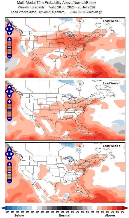Midwest Heat Wave - Forecast Progression