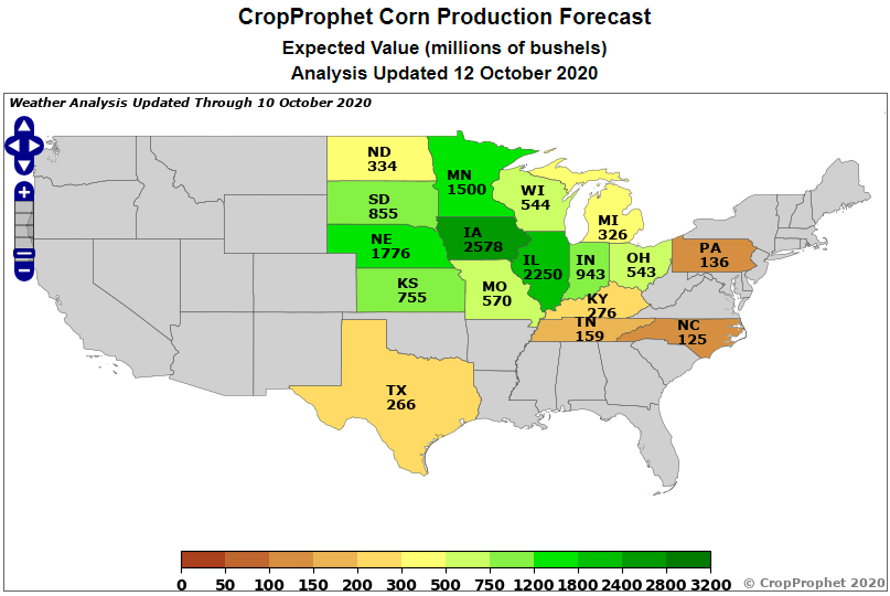 US Crop Production Map