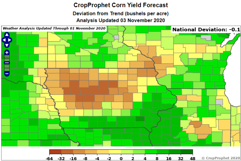 Impacts of the 2020 Iowa Drought
