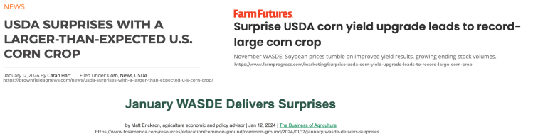 2023 corn yield surprise
